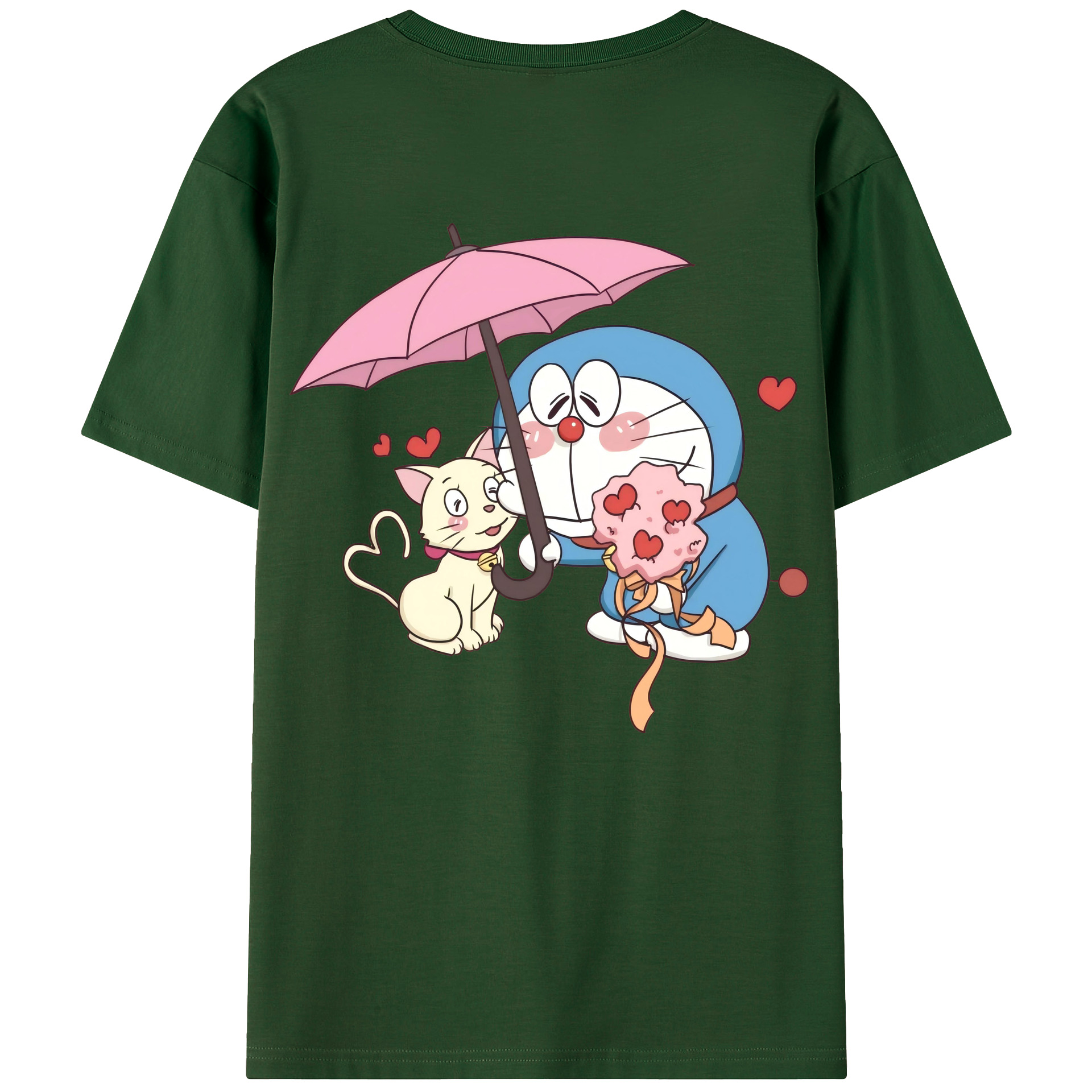 （画像用） ドラえもん Doraemon 綿100％半袖Tシャツ（背面プリント）